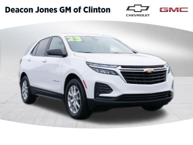 2023 Chevrolet Equinox LS in Summit White — front three-quarter view