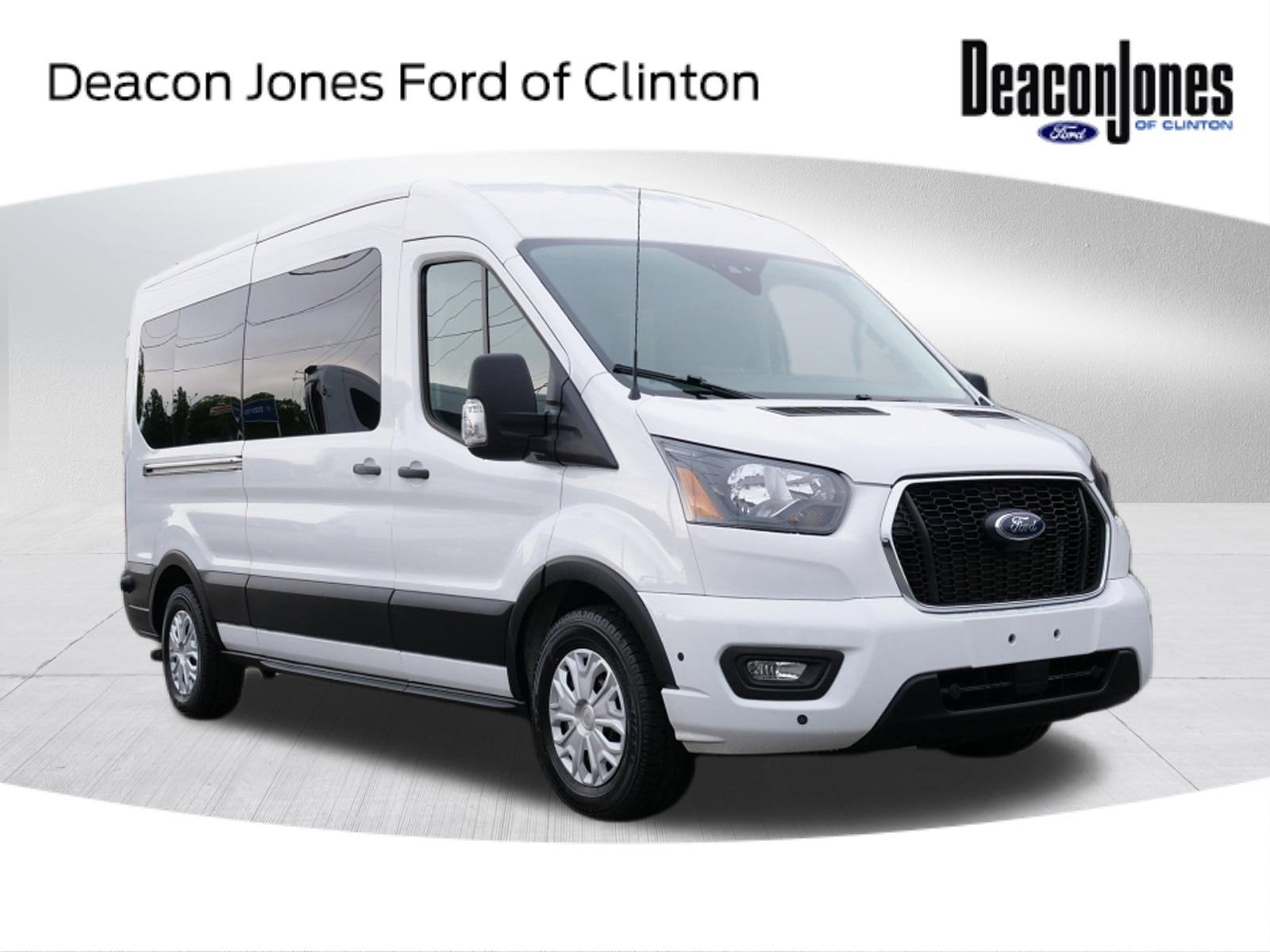 2024 Ford Transit Passenger Wagon Base in White — front three-quarter view