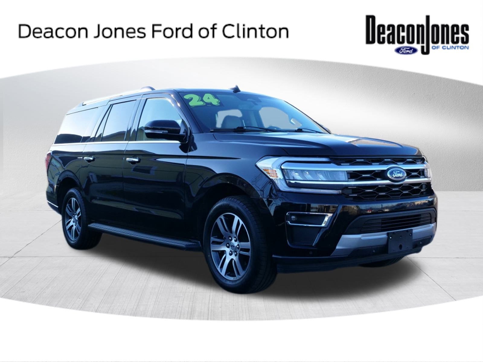 2024 Ford Expedition Max Limited in Black — front three-quarter view