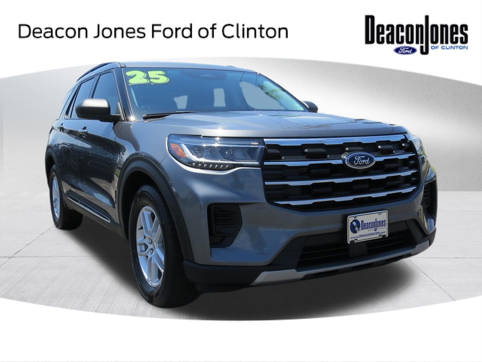 2025 Ford Explorer Active in Carbonized Gray Metallic — front three-quarter view