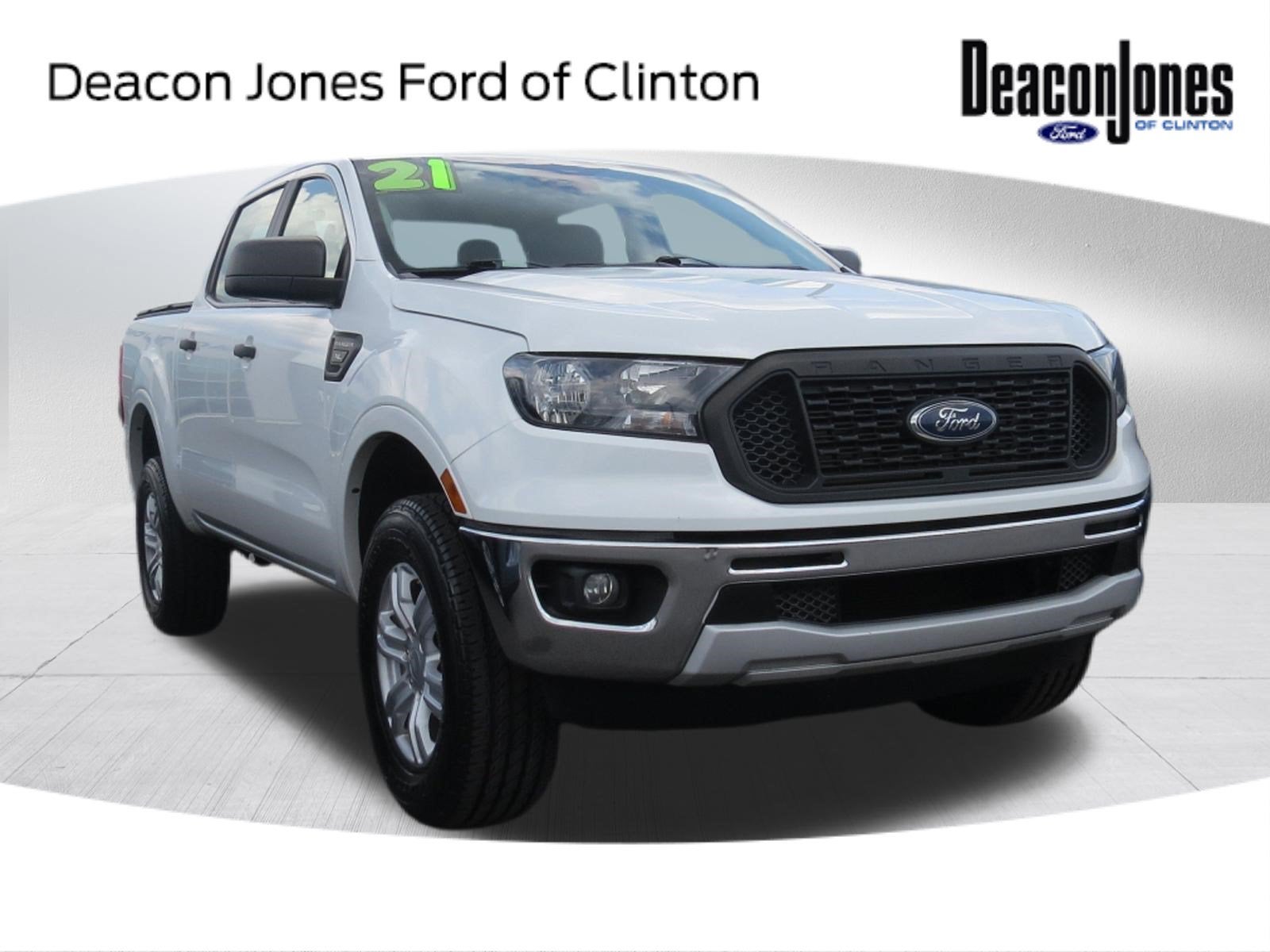 2021 Ford Ranger Base in White — front three-quarter view