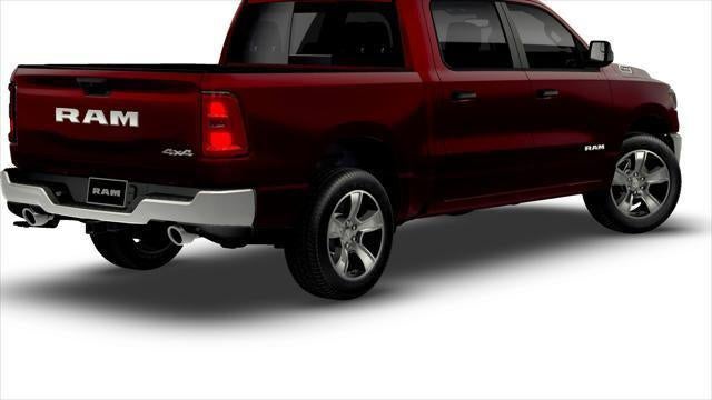 2026 RAM Ram 1500 RAM 1500 TRADESMAN CREW CAB 4X4 5'7' BOX in Delmonico Red Pearl-Coat Exterior Paint — front three-quarter view