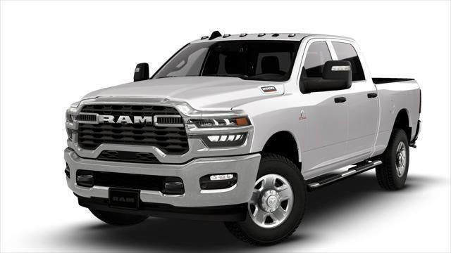 2026 RAM Ram 2500 RAM 2500 TRADESMAN CREW CAB 4X4 6'4' BOX in Bright White Clear-Coat Exterior Paint — front three-quarter view