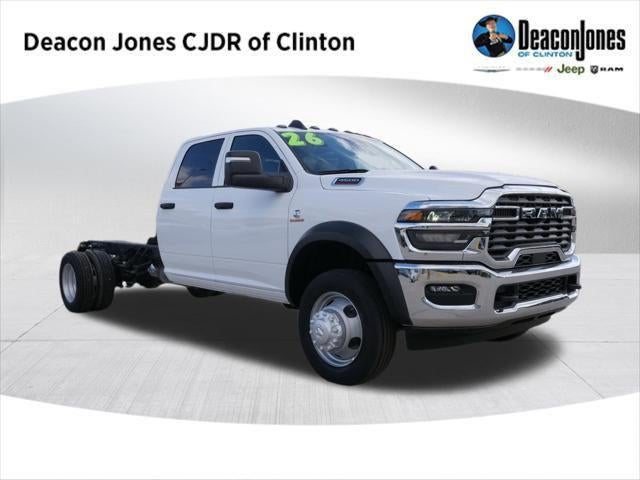 2026 RAM Ram 4500 Chassis Cab RAM 4500 TRADESMAN CHASSIS CREW CAB 4X4 84' CA in Bright White Clear-Coat Exterior Paint — front...