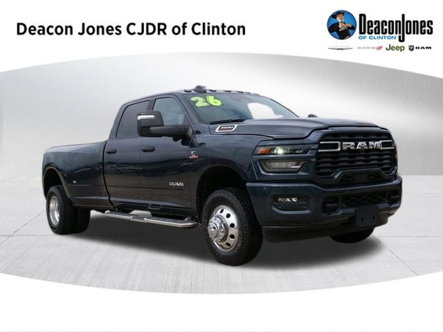2026 RAM 3500 Big Horn in Forged Blue Metallic — front three-quarter view